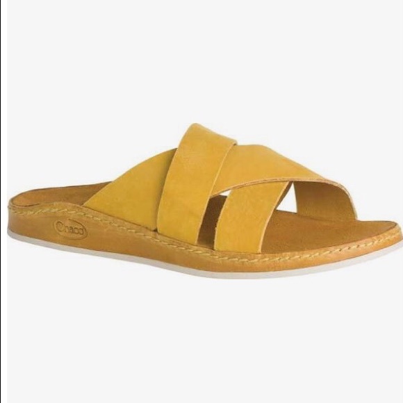 NEW Chaco Wayfarer Slides-Ochre-Size 8M. - Picture 7 of 7